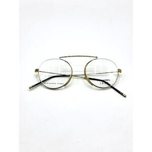 Morel 1880 Eyeglasses Frames Arsene 60122M-DM12 Gold Semi-Rimless 52-19-145
